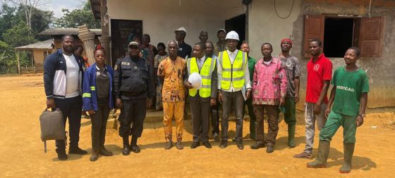 Lancement officiel des travaux de construction de la voie d’accès aux champs de production de Bikoe